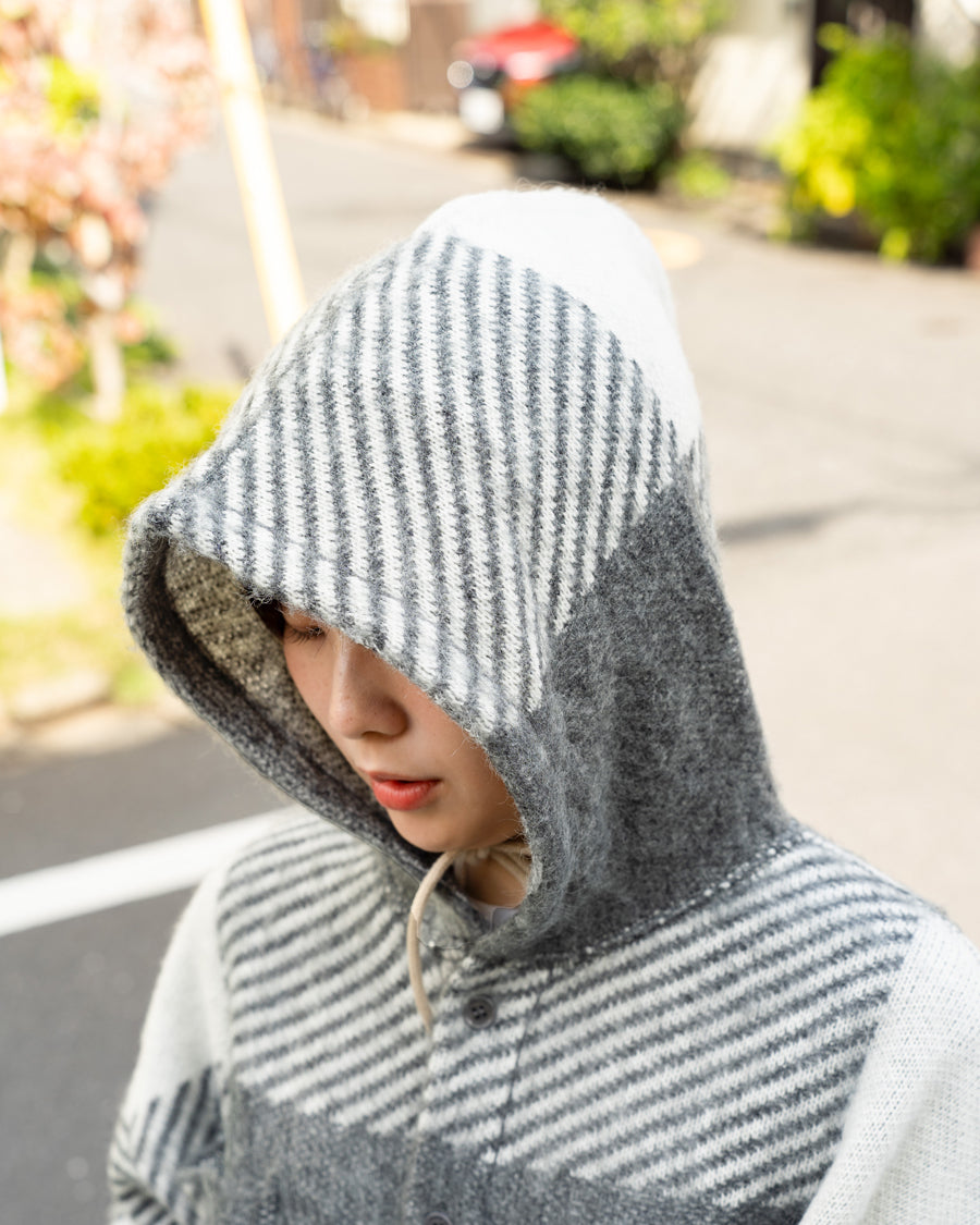 nanamica Mohair Hooded Shirt Jacket