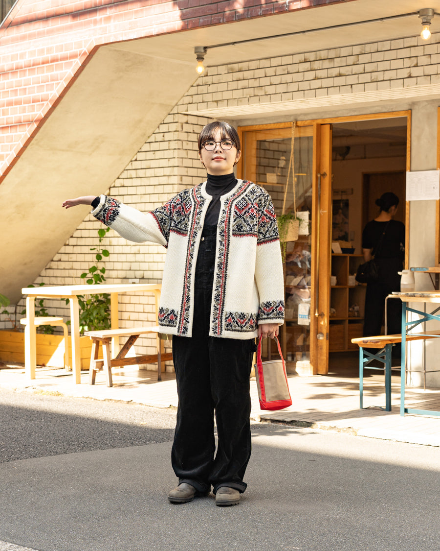 COOHEM　NORWEGIAN KNIT CARDIGAN