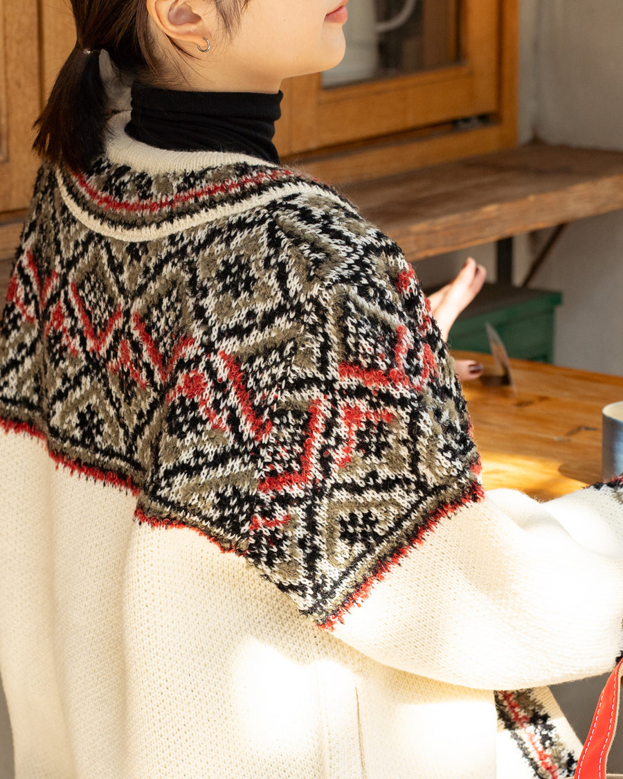 COOHEM　NORWEGIAN KNIT CARDIGAN