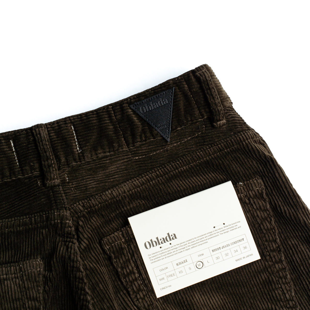 Oblada BUDDY JEANS -CORDUROY