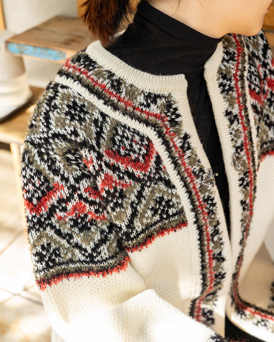 COOHEM　NORWEGIAN KNIT CARDIGAN