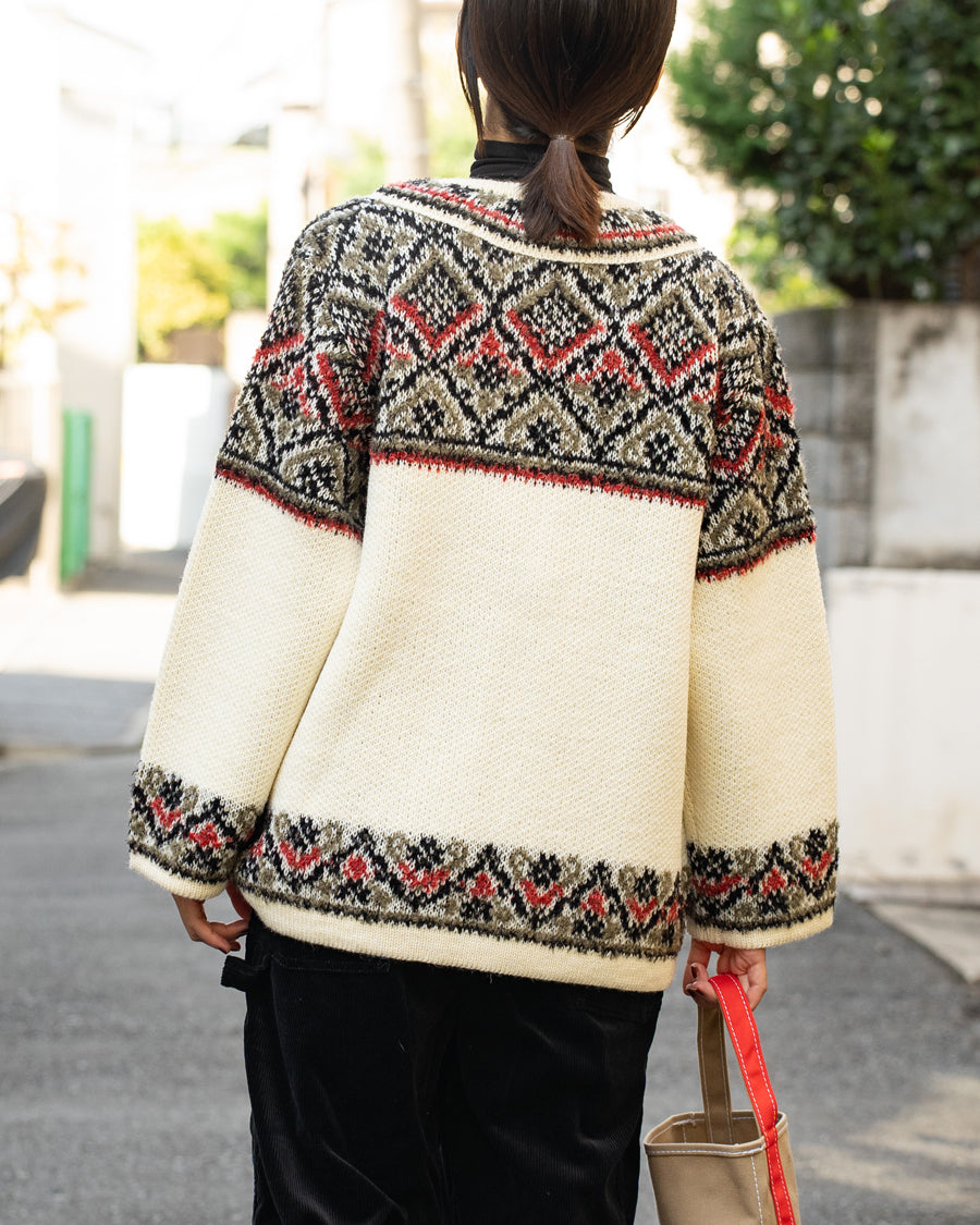 COOHEM　NORWEGIAN KNIT CARDIGAN