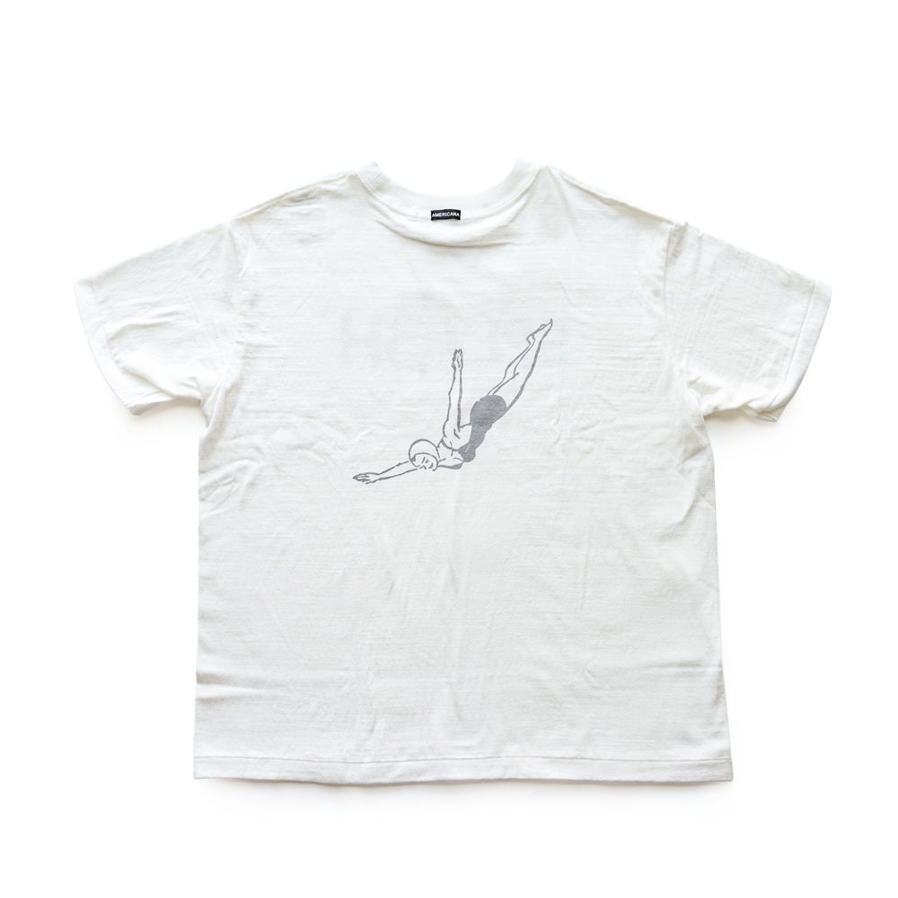 Americana Raffy print tee -SPLASH