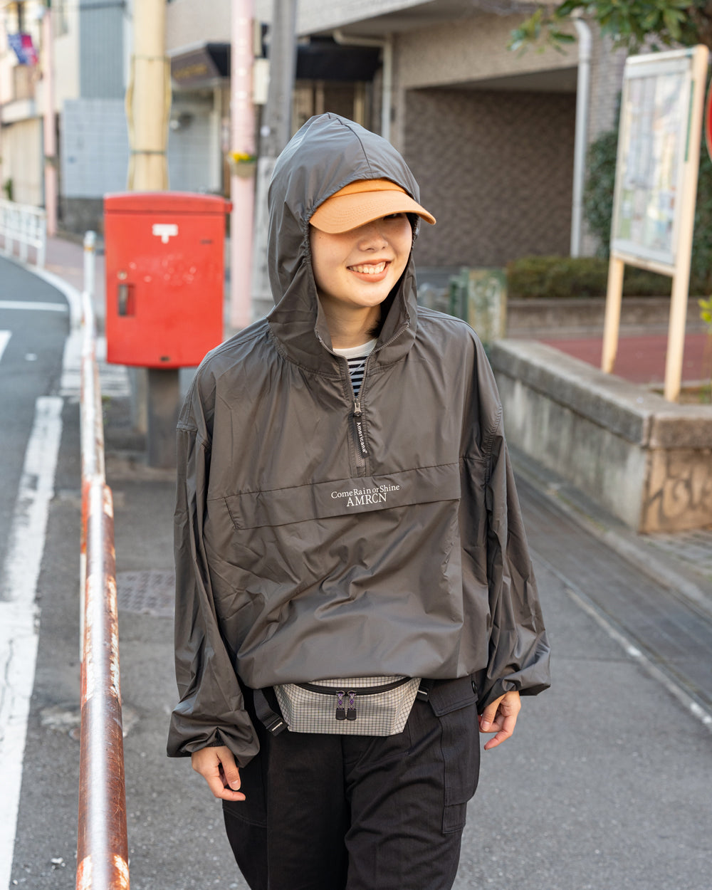 Americana Stretch Taffeta Anorak Hoodie