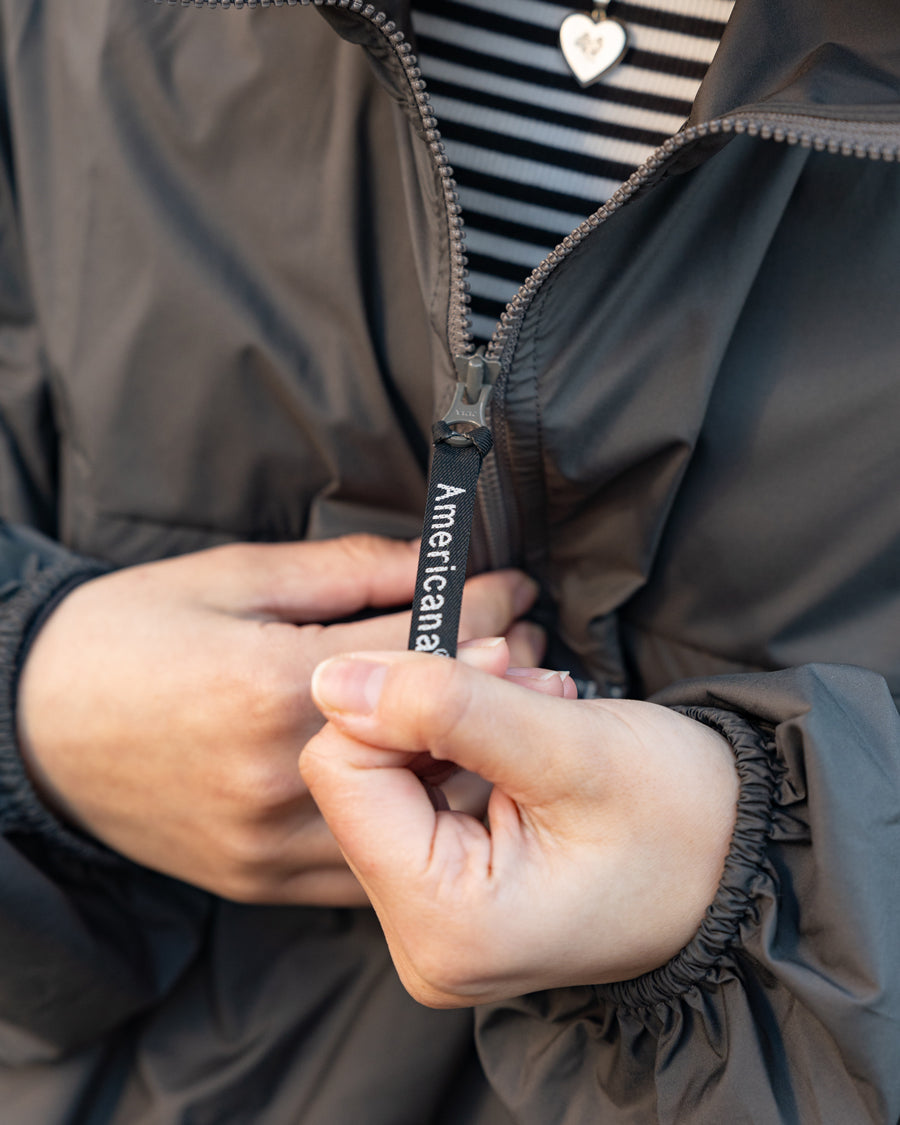 Americana Stretch Taffeta Anorak Hoodie