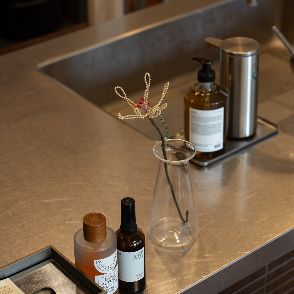 SAI botanical works   Beads flower