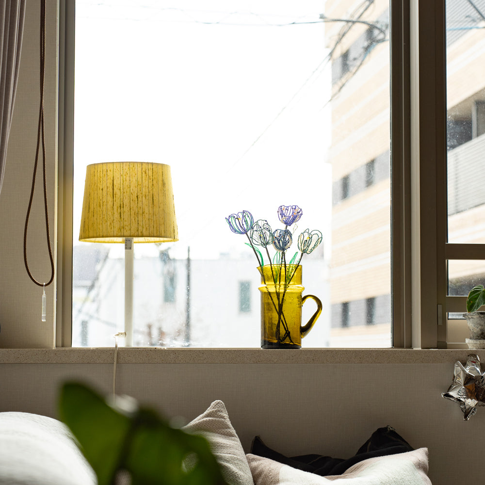 SAI botanical works   Beads flower