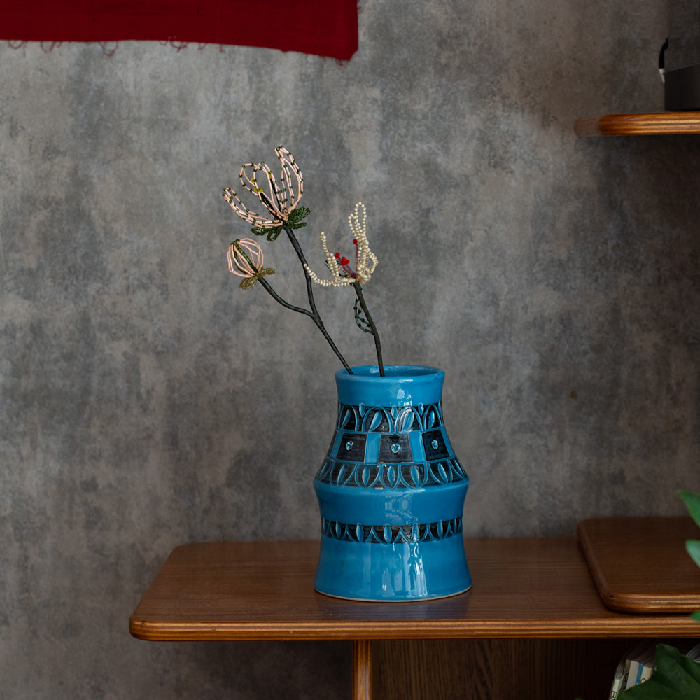 SAI botanical works   Beads flower