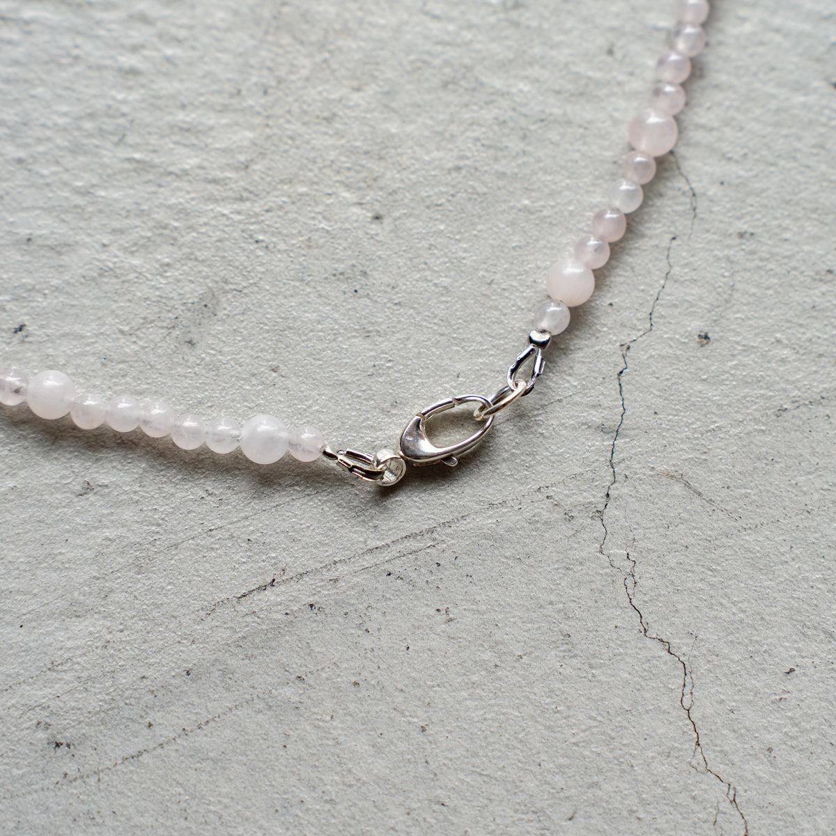 Melanie DeCourcey   Rose quartz and nepalese moss quartz drop