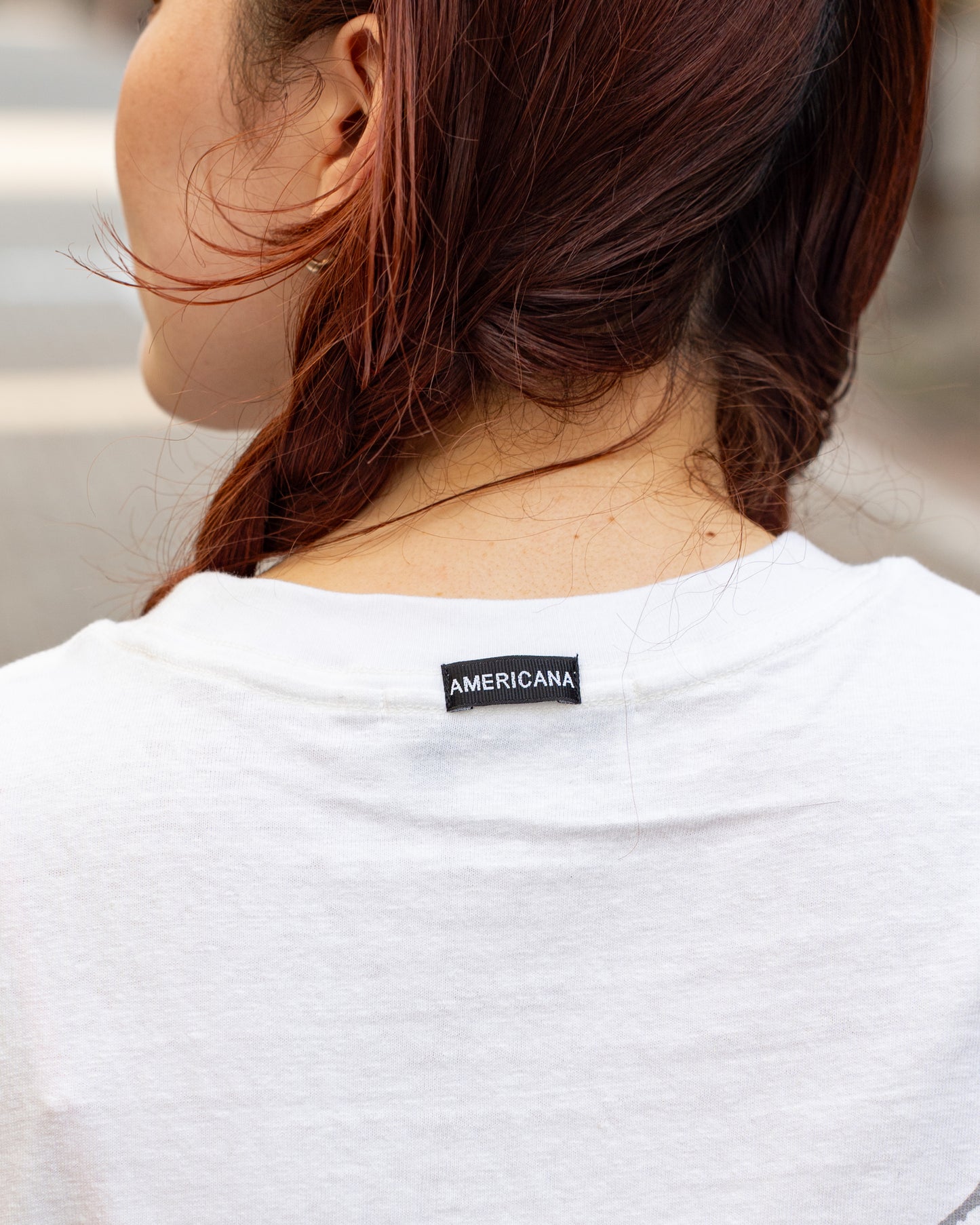 Americana Raffy print tee -SPLASH