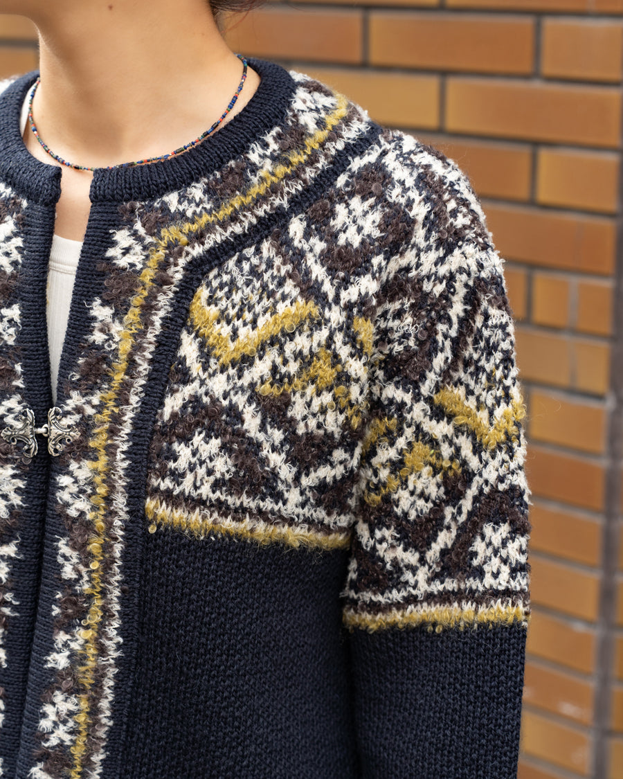COOHEM　NORWEGIAN KNIT CARDIGAN