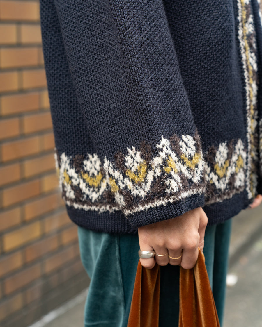 COOHEM　NORWEGIAN KNIT CARDIGAN