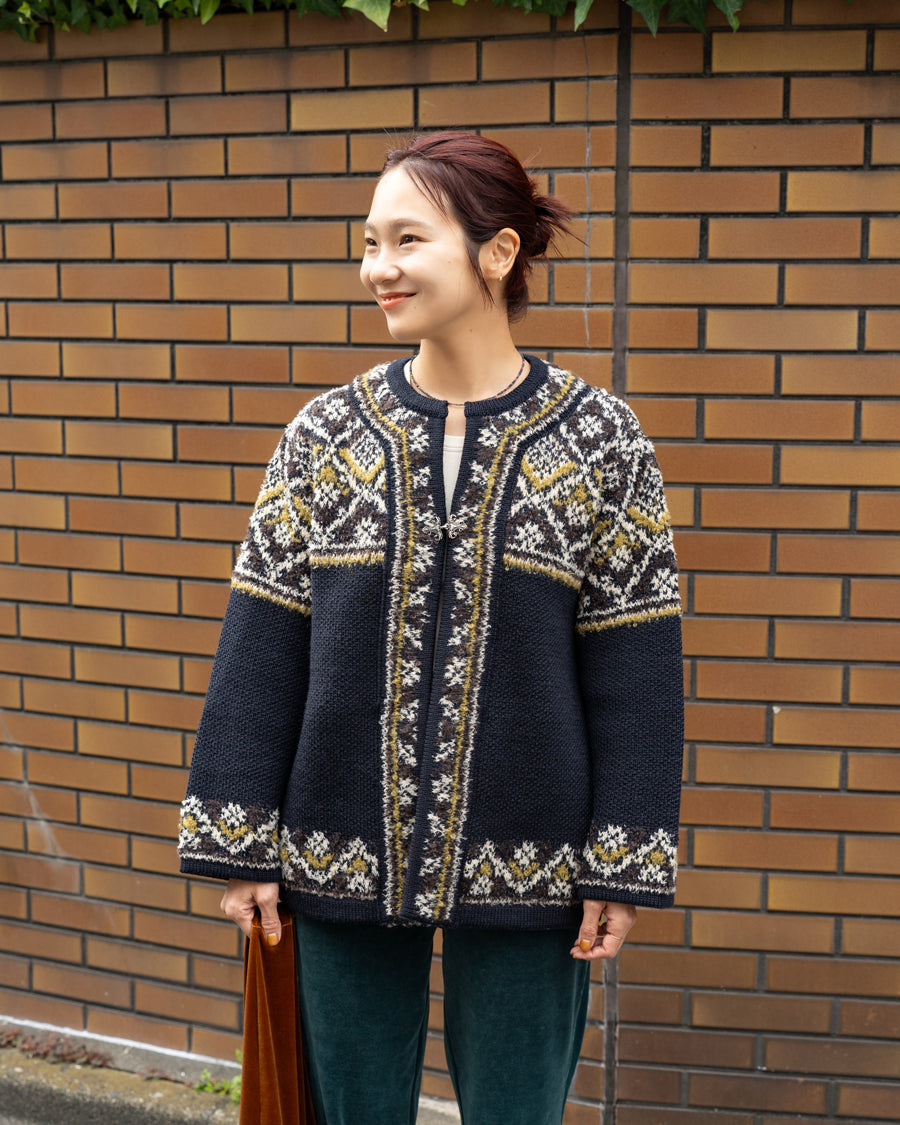 COOHEM　NORWEGIAN KNIT CARDIGAN