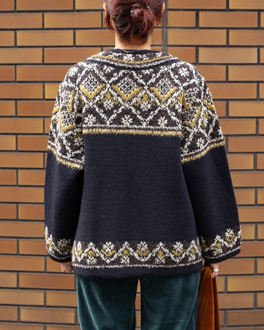 COOHEM　NORWEGIAN KNIT CARDIGAN