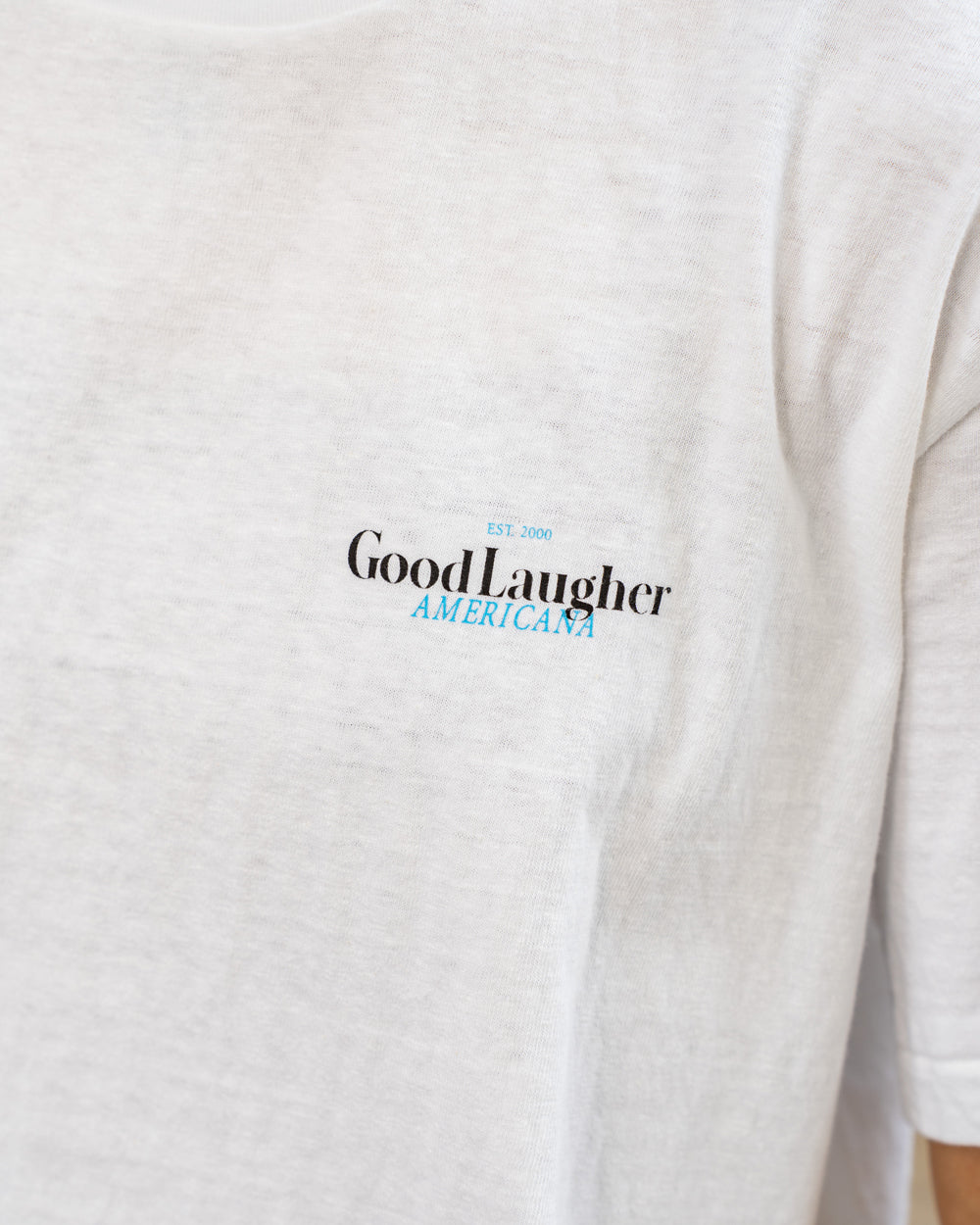 Americana Raffy print tee -SMILE EVERYDAY