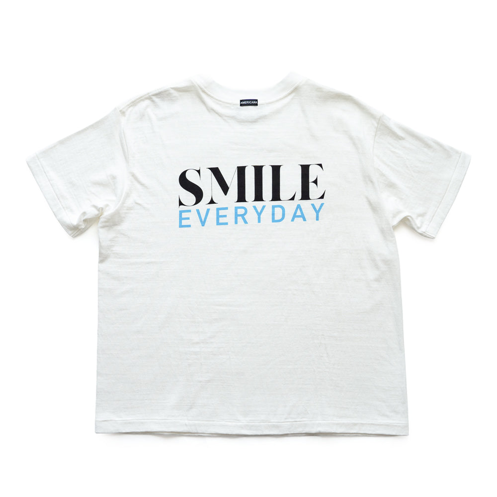 Americana Raffy print tee -SMILE EVERYDAY