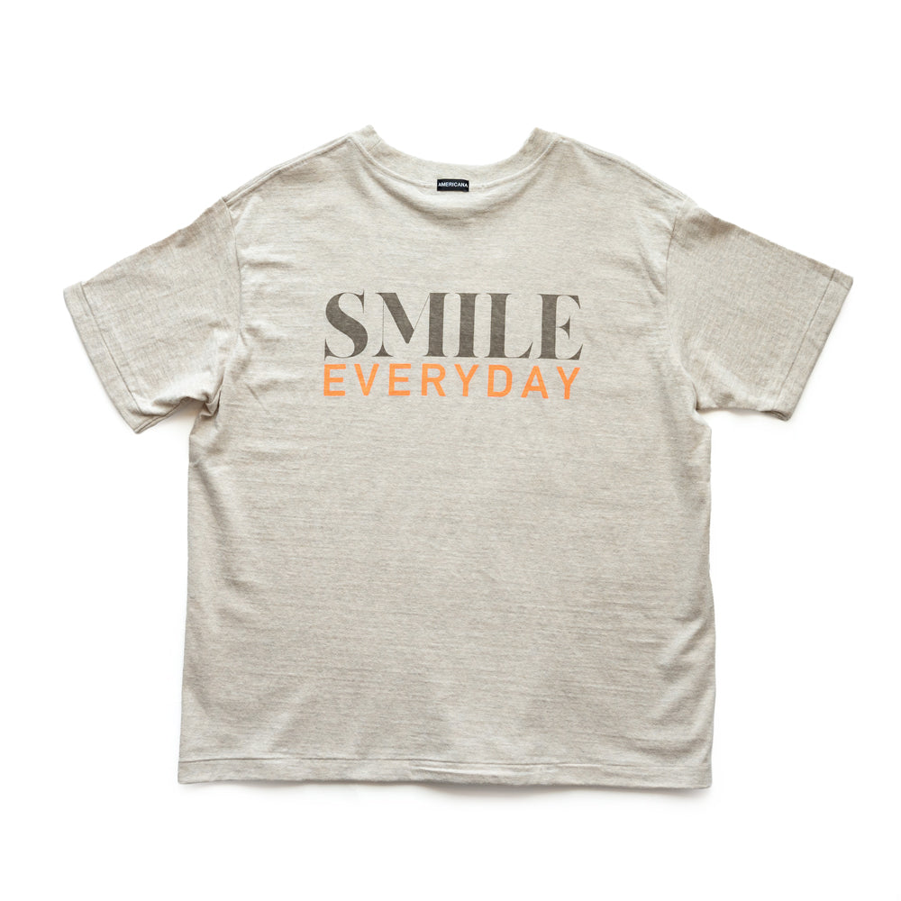 Americana Raffy print tee -SMILE EVERYDAY
