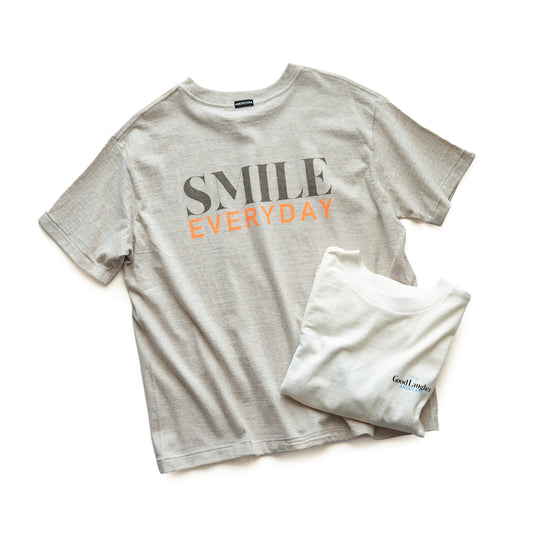 Americana Raffy print tee -SMILE EVERYDAY