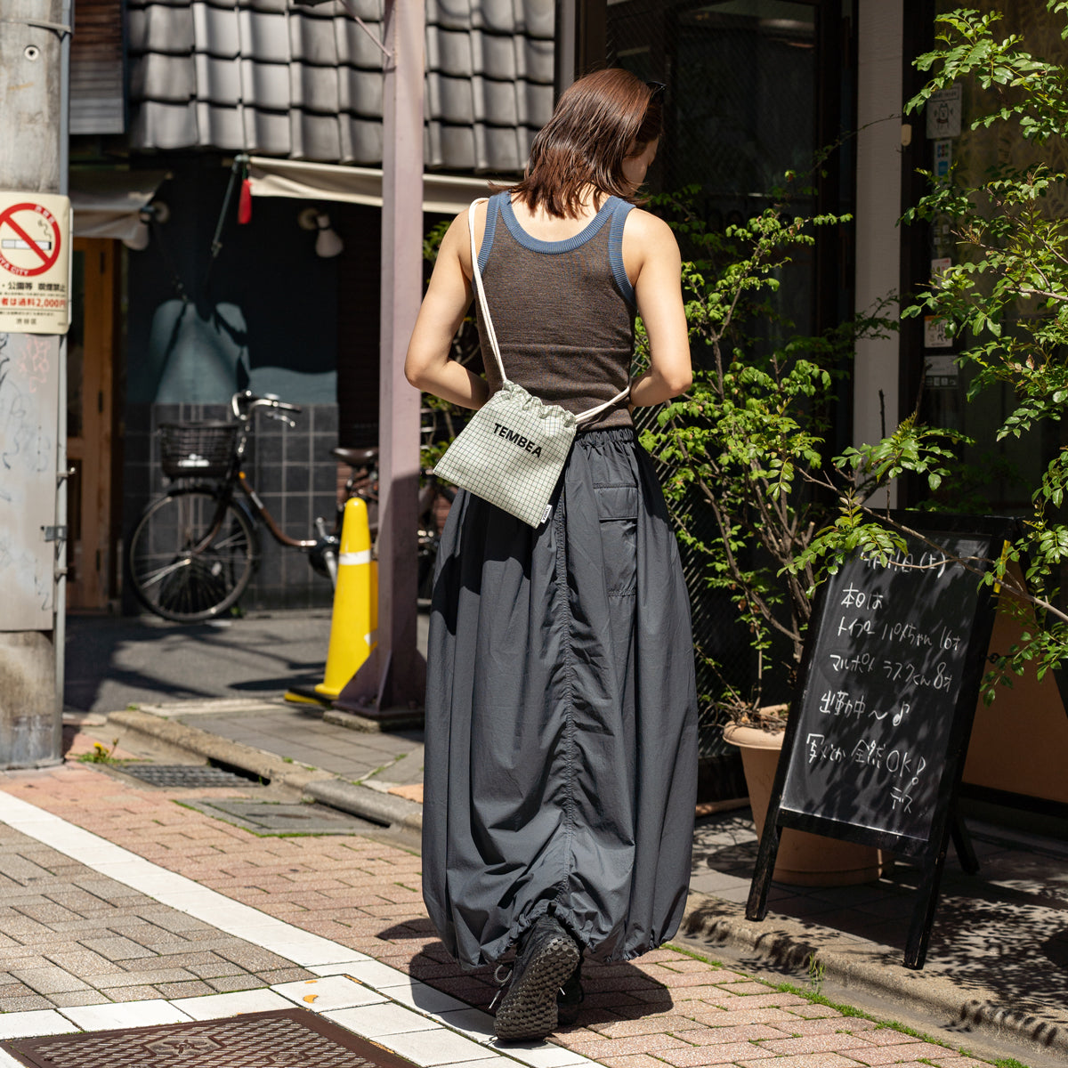 TEMBEA　巾着 POCHETTE -NEW CHECK