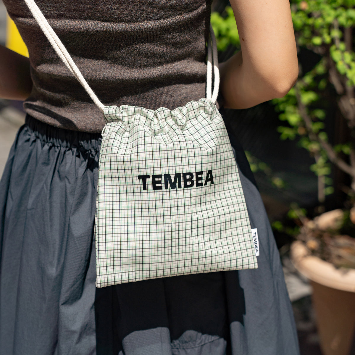 TEMBEA　巾着 POCHETTE -NEW CHECK