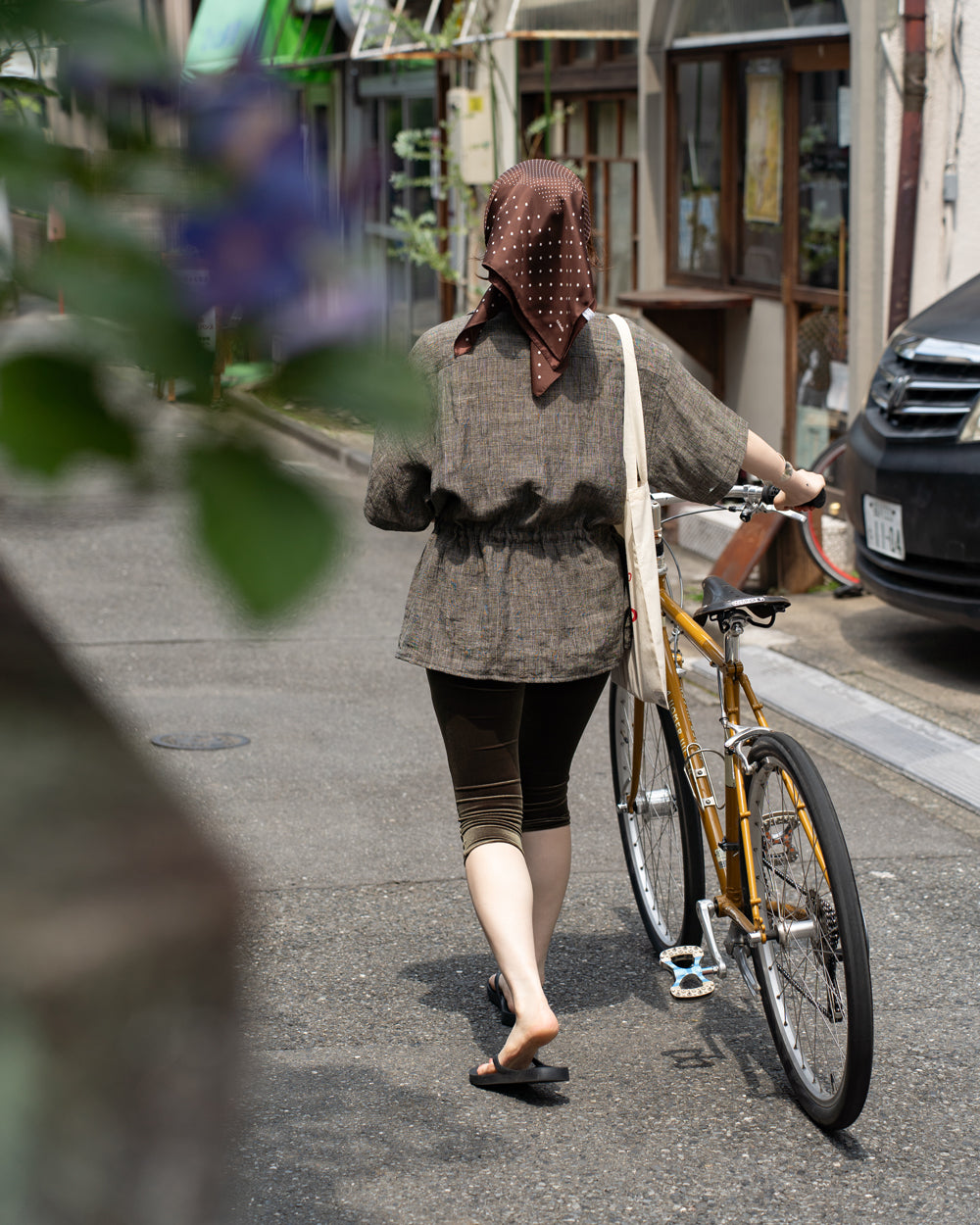 HAVERSACK Safari shirts -Linen glencheck