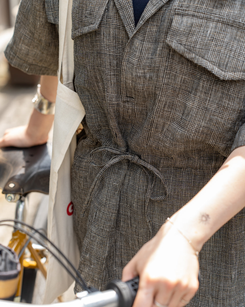 HAVERSACK Safari shirts -Linen glencheck