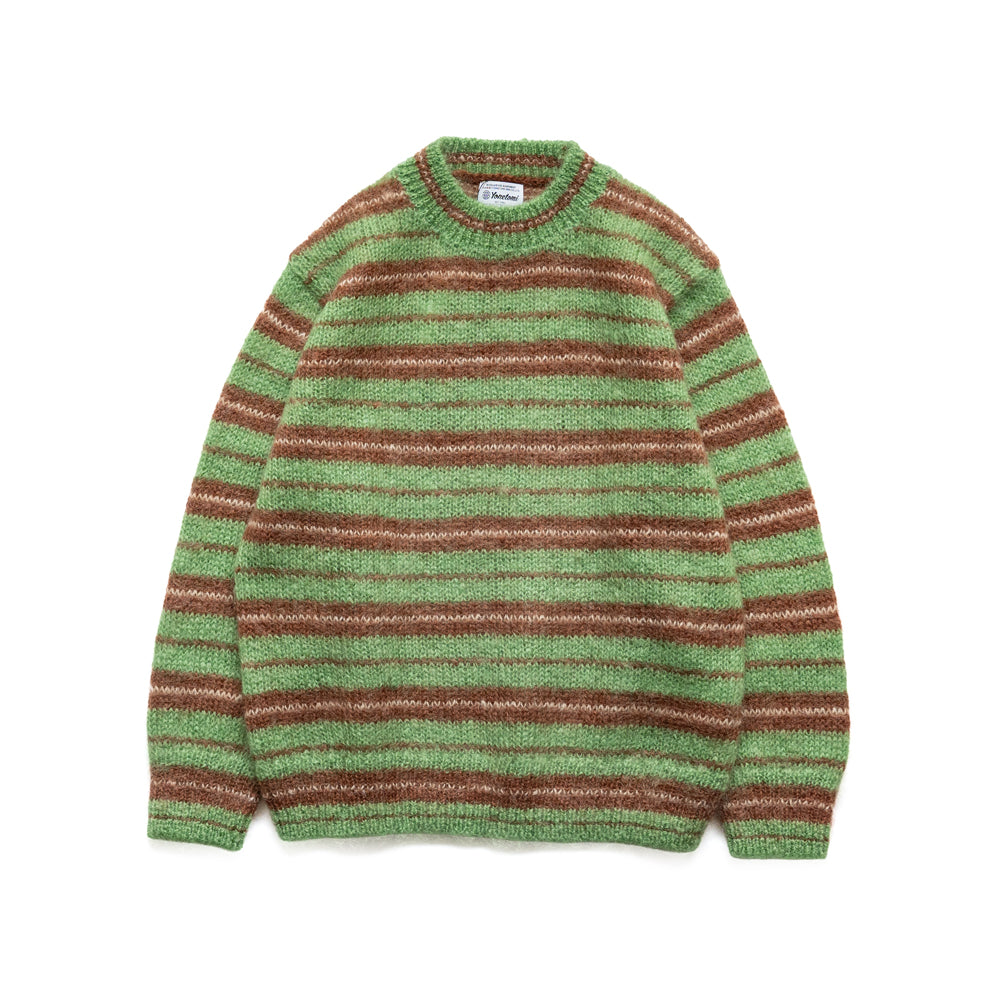 Yonetomi　MOHAIR WOOL BORDER KNIT P/O