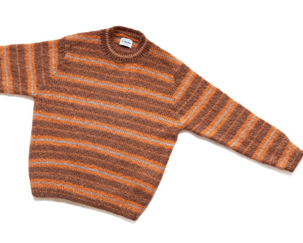 Yonetomi　MOHAIR WOOL BORDER KNIT P/O