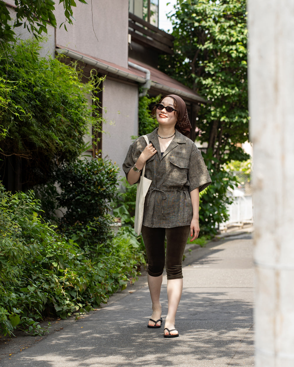 HAVERSACK Safari shirts -Linen glencheck