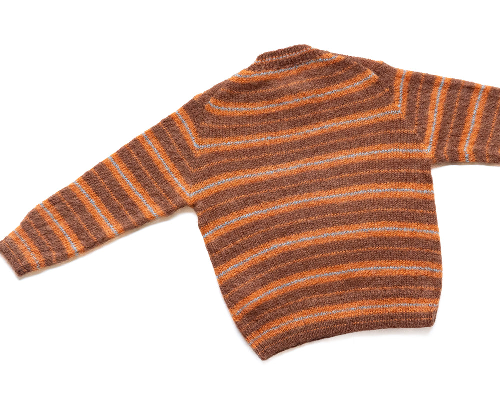 Yonetomi　MOHAIR WOOL BORDER KNIT P/O