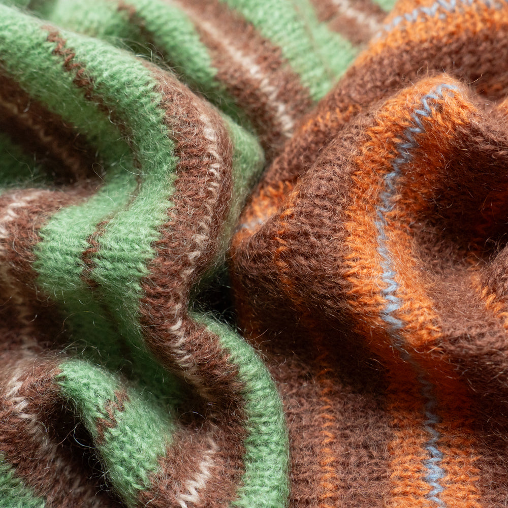 Yonetomi　MOHAIR WOOL BORDER KNIT P/O