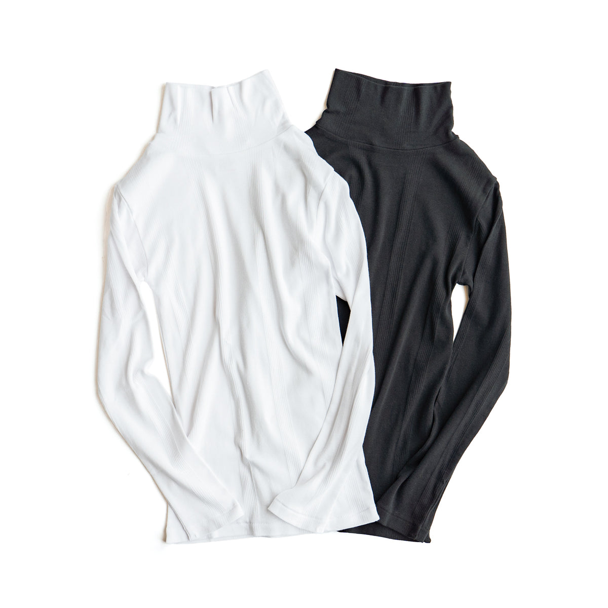 Robert P. miller  Panel-rib Turtle Neck L/S Tee  -834C