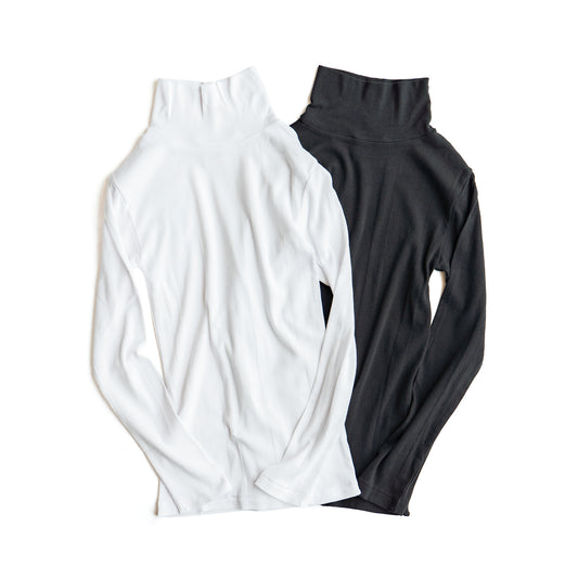 Robert P. miller  Panel-rib Turtle Neck L/S Tee  -834C