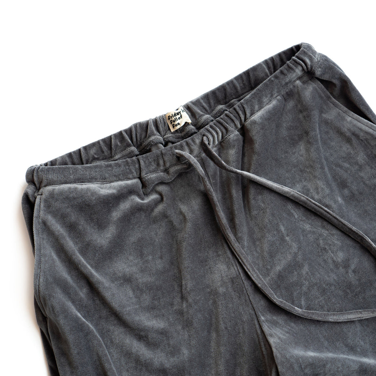 F F F   Easy pants  -Velour "Charcoal"