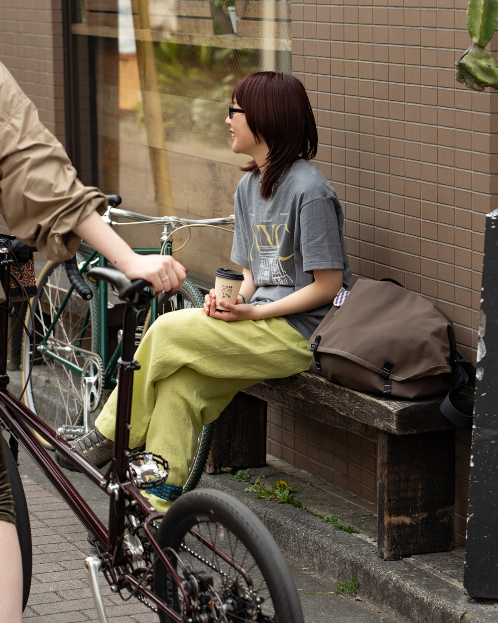 Americana × Friday  "AMERICANA CYCLERY" -Gray