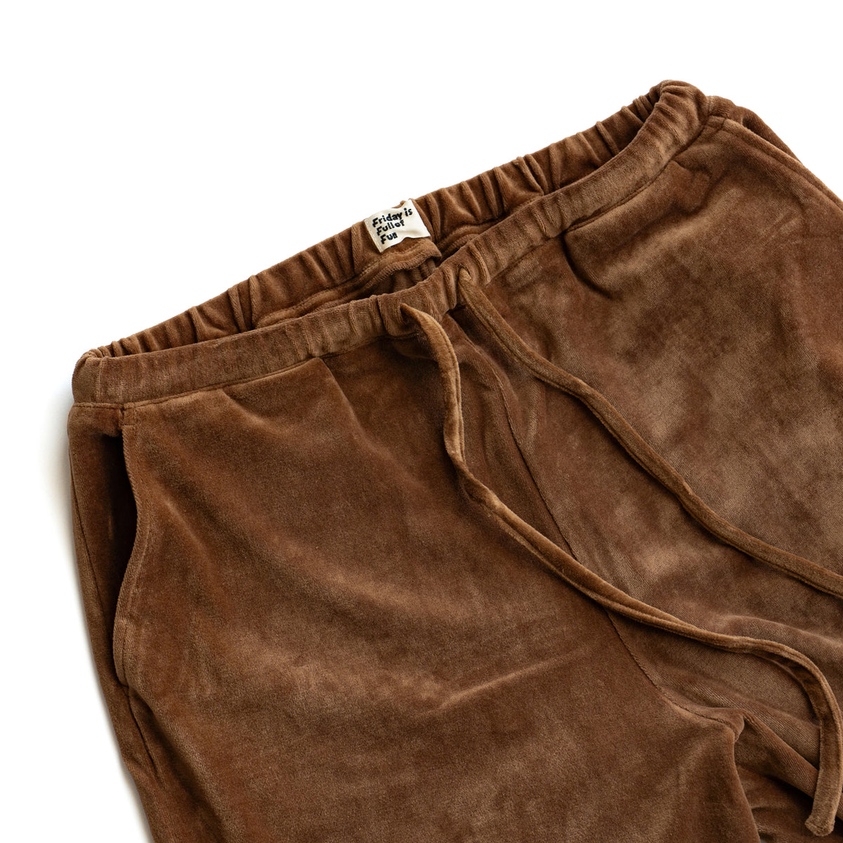 F F F   Easy pants  -Velour "Brown"