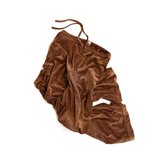 F F F   Easy pants  -Velour "Brown"