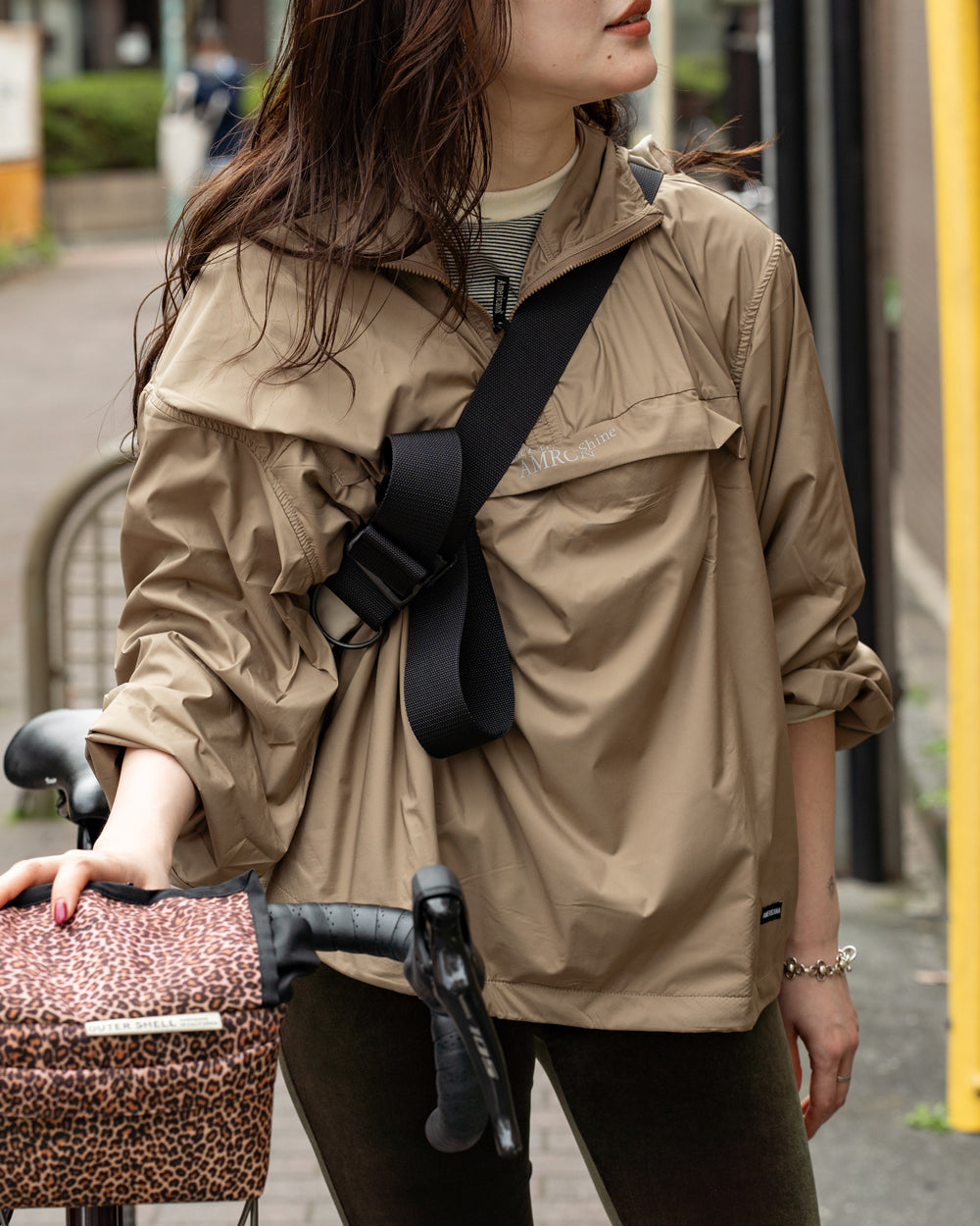 Americana Stretch Taffeta Anorak Hoodie