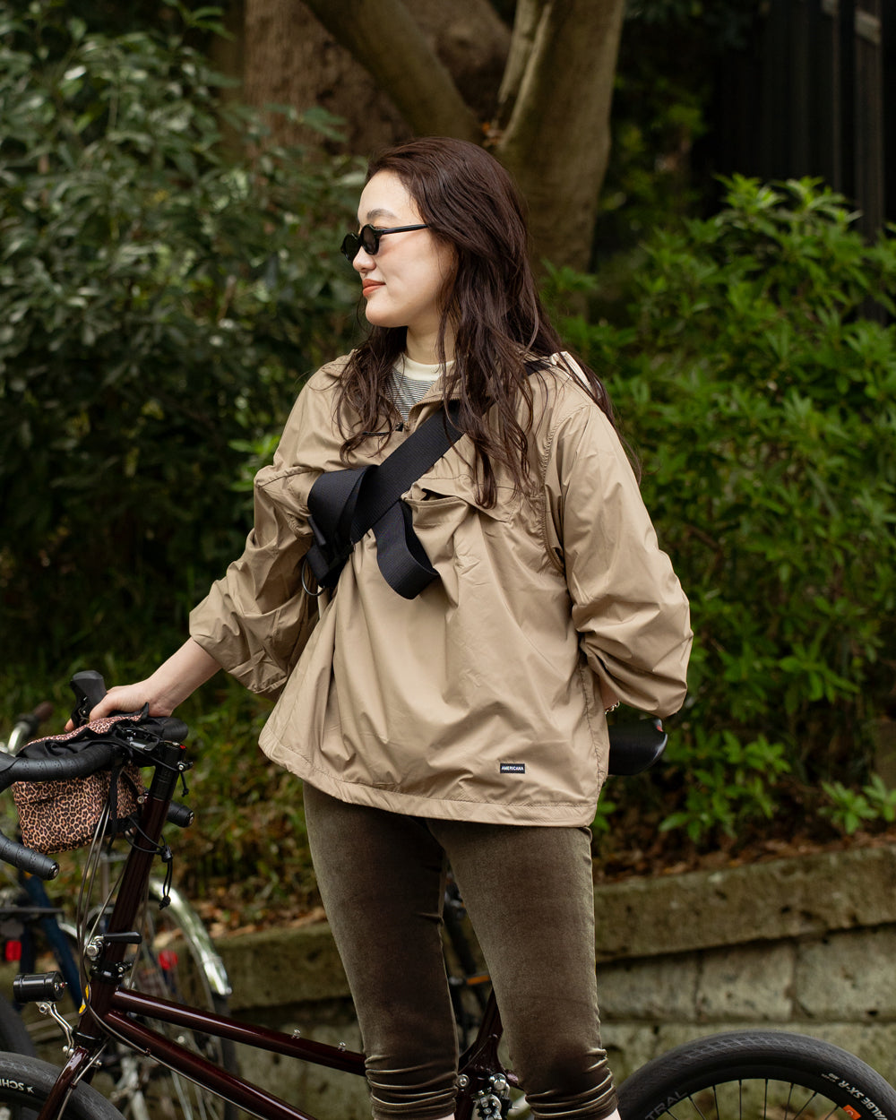 Americana Stretch Taffeta Anorak Hoodie