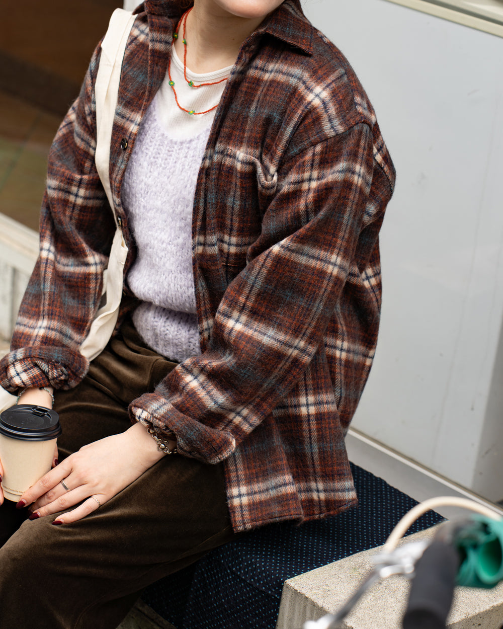 Oblada SHAGGY CHECK AUTHENTIC SHIRT