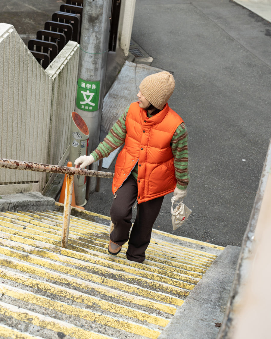 Yonetomi　MOHAIR WOOL BORDER KNIT P/O