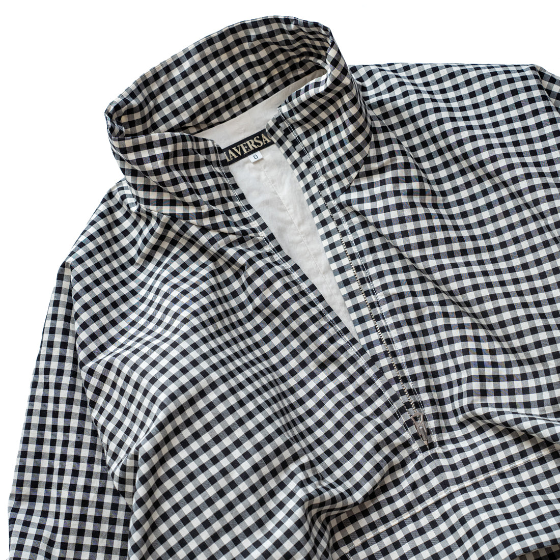 HAVERSACK Cotton silk stand collar blouson