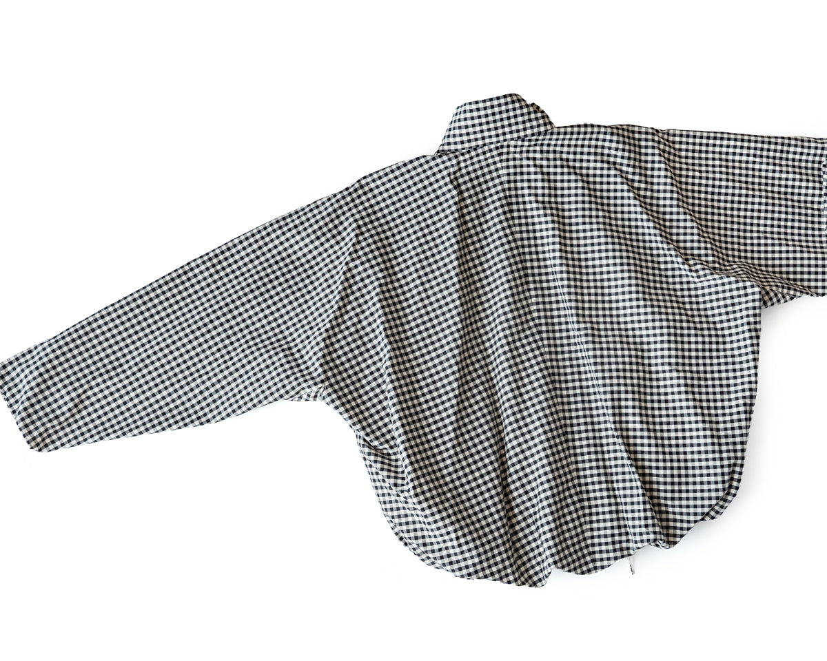 HAVERSACK Cotton silk stand collar blouson