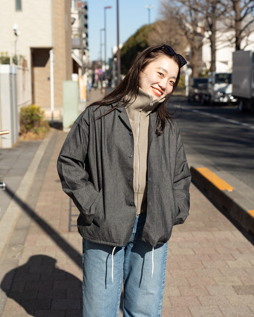 nanamica Cotton Wool Deck Jacket