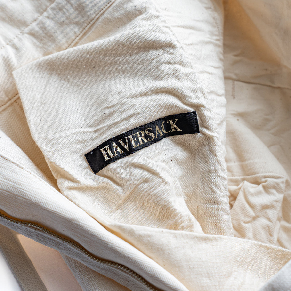 HAVERSACK  High waist wide pants -Cotton linen herringbone