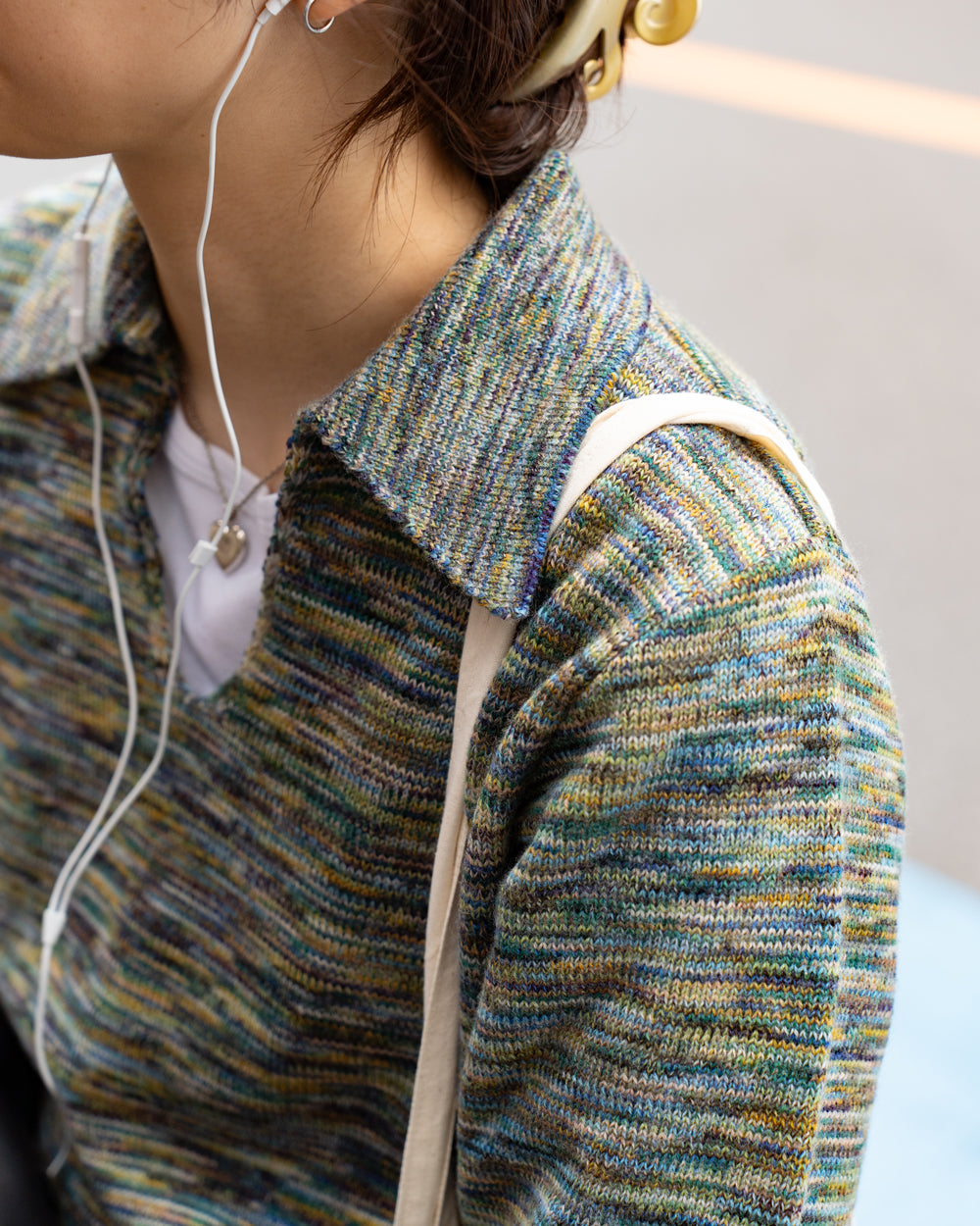 COOHEM　ONI KASURI WOOL KNIT P/O