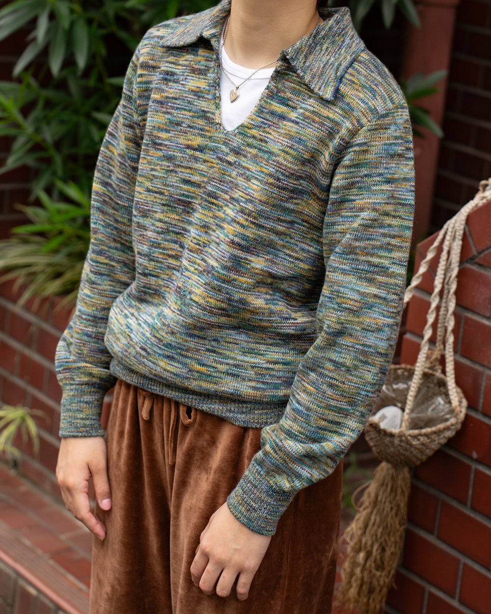 COOHEM　ONI KASURI WOOL KNIT P/O