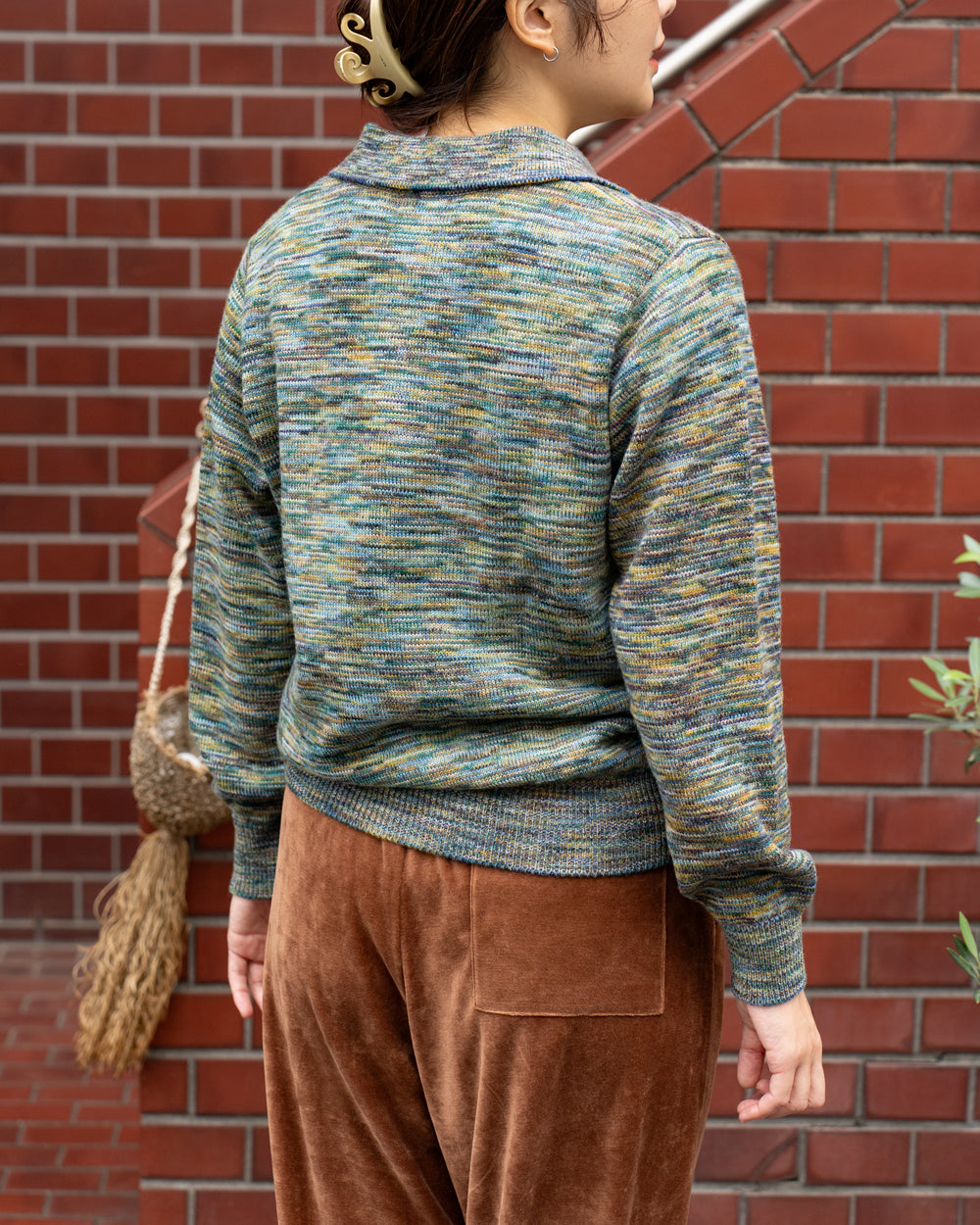 COOHEM　ONI KASURI WOOL KNIT P/O