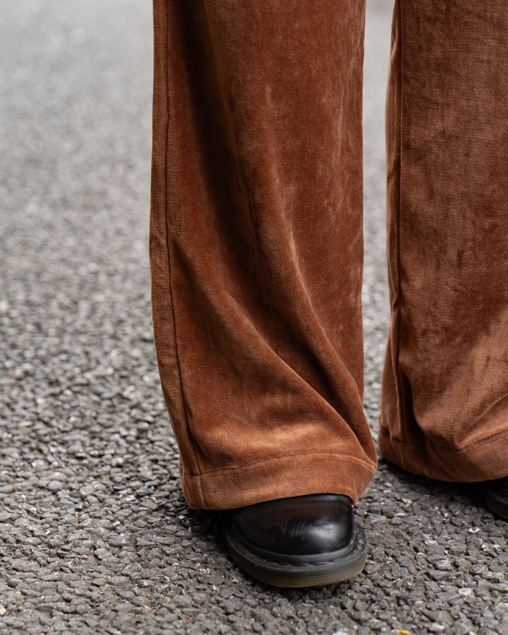 F F F   Easy pants  -Velour "Brown"