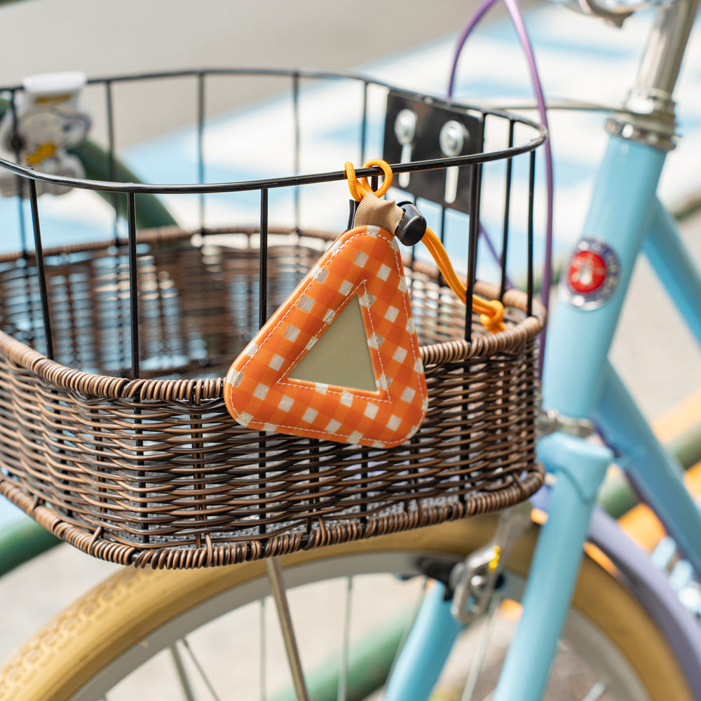 BLUE LUG × Friday  Triangle reflector -Gingham check